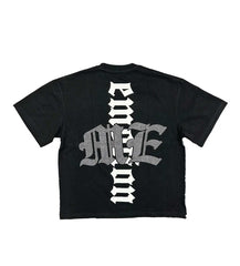 Mixed Emotions Astronaut Rhinestone Tee Black
